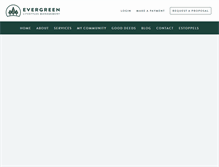 Tablet Screenshot of evergreen-lm.com
